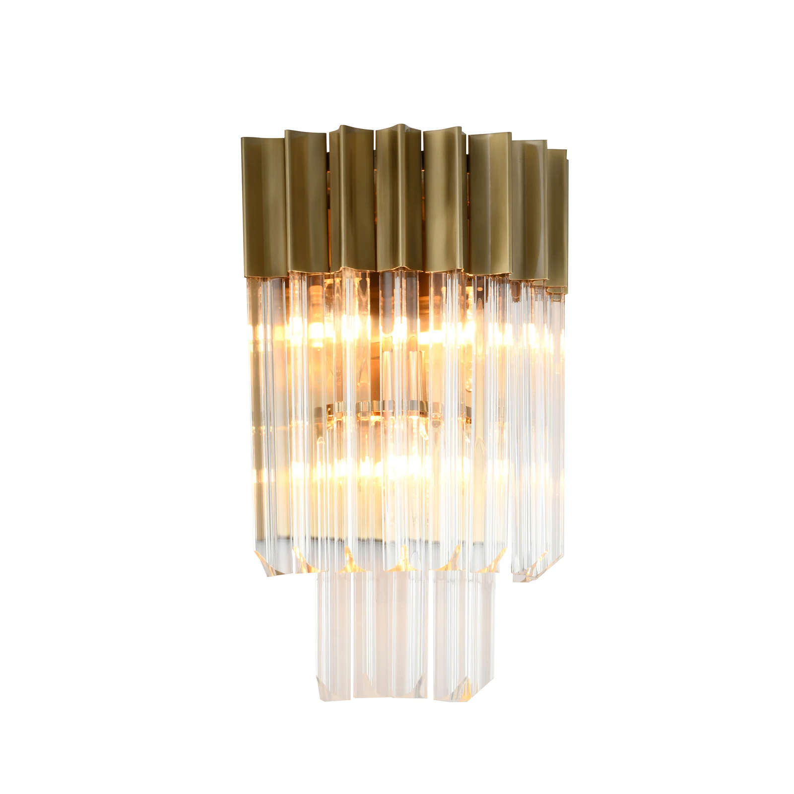 3-Light Brass Sconce — Crown Lighting