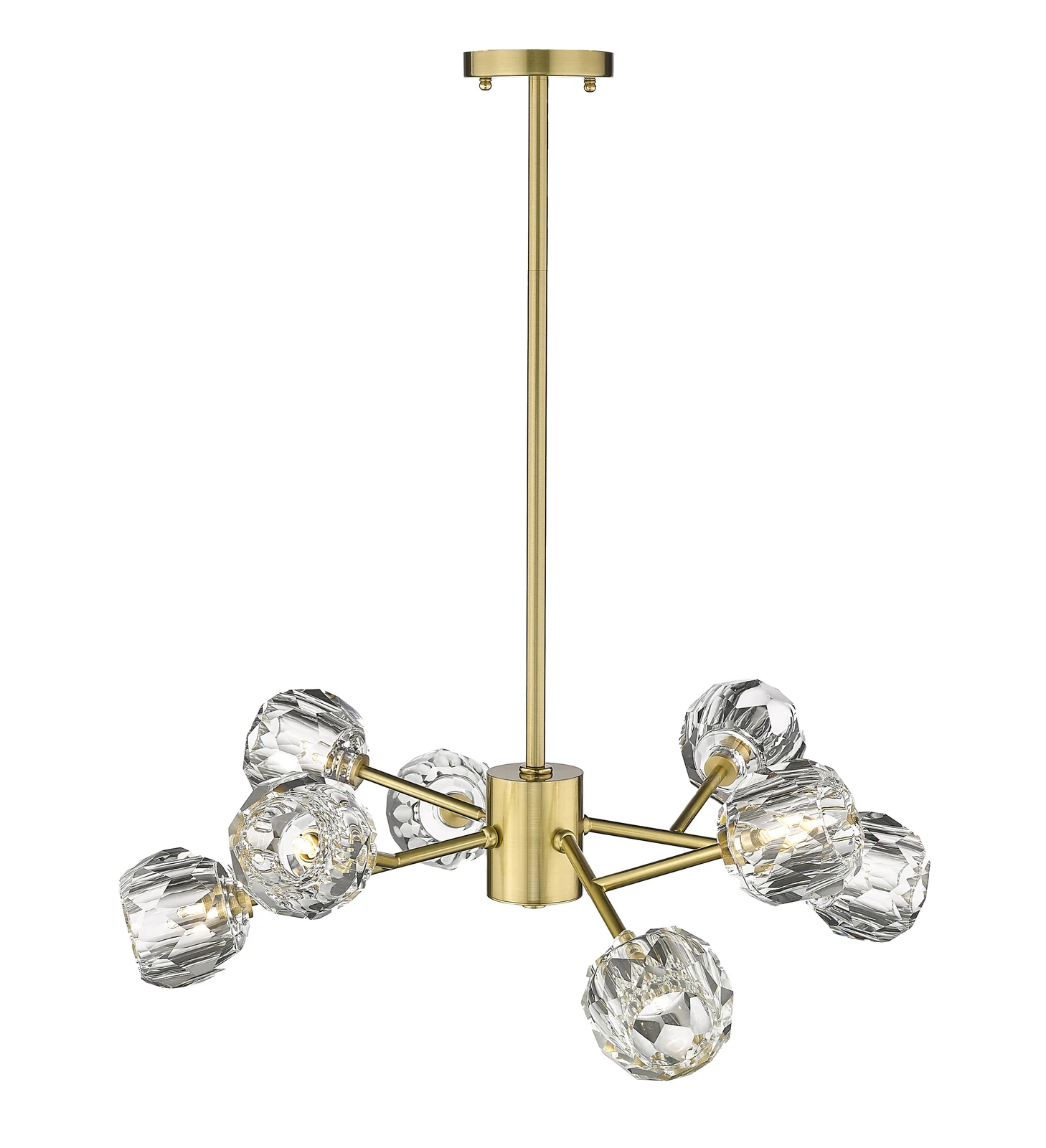 8-Light Gold Chandelier — Crown Lighting
