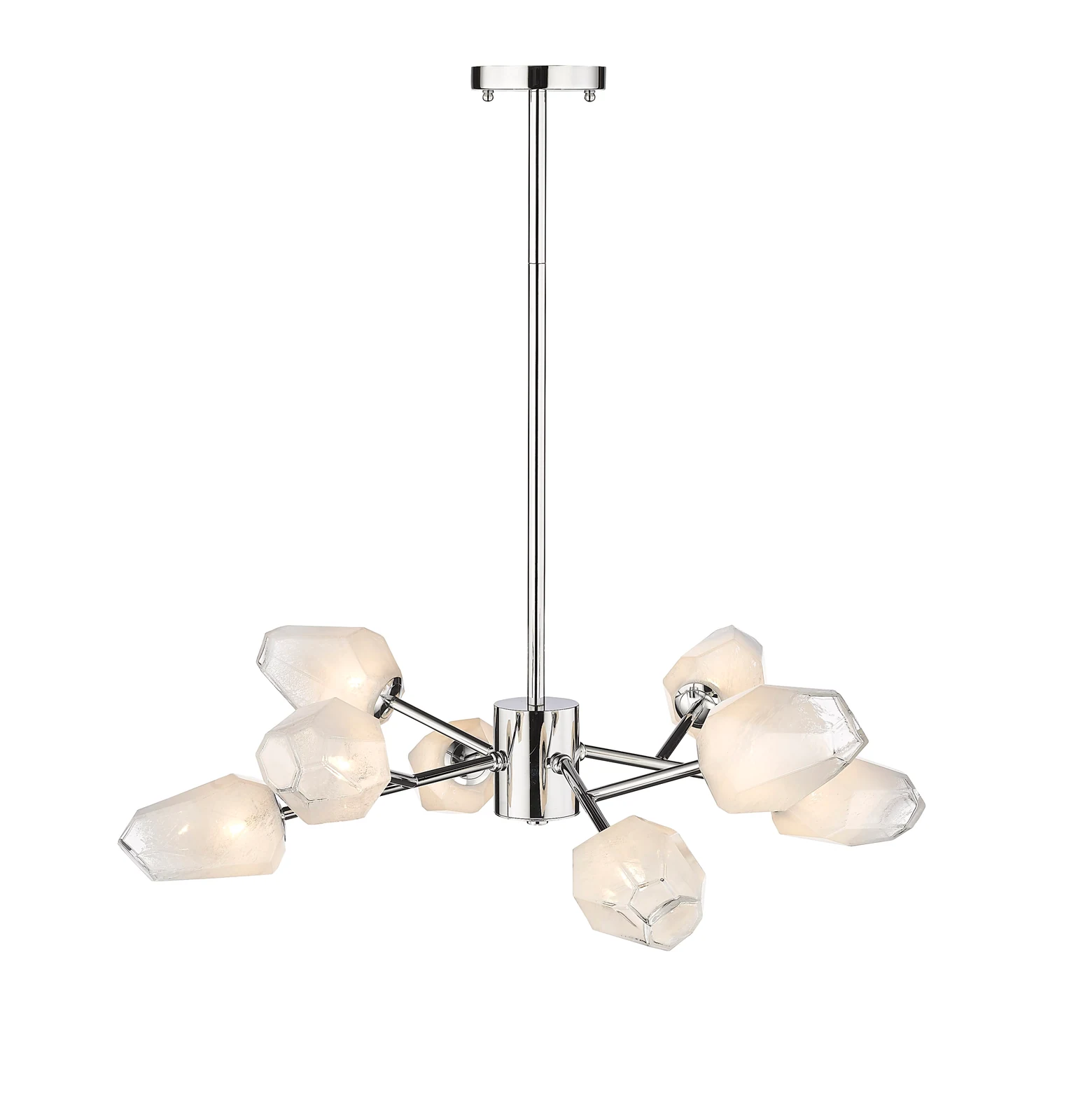 8-Light Chrome Chandelier — Crown Lighting