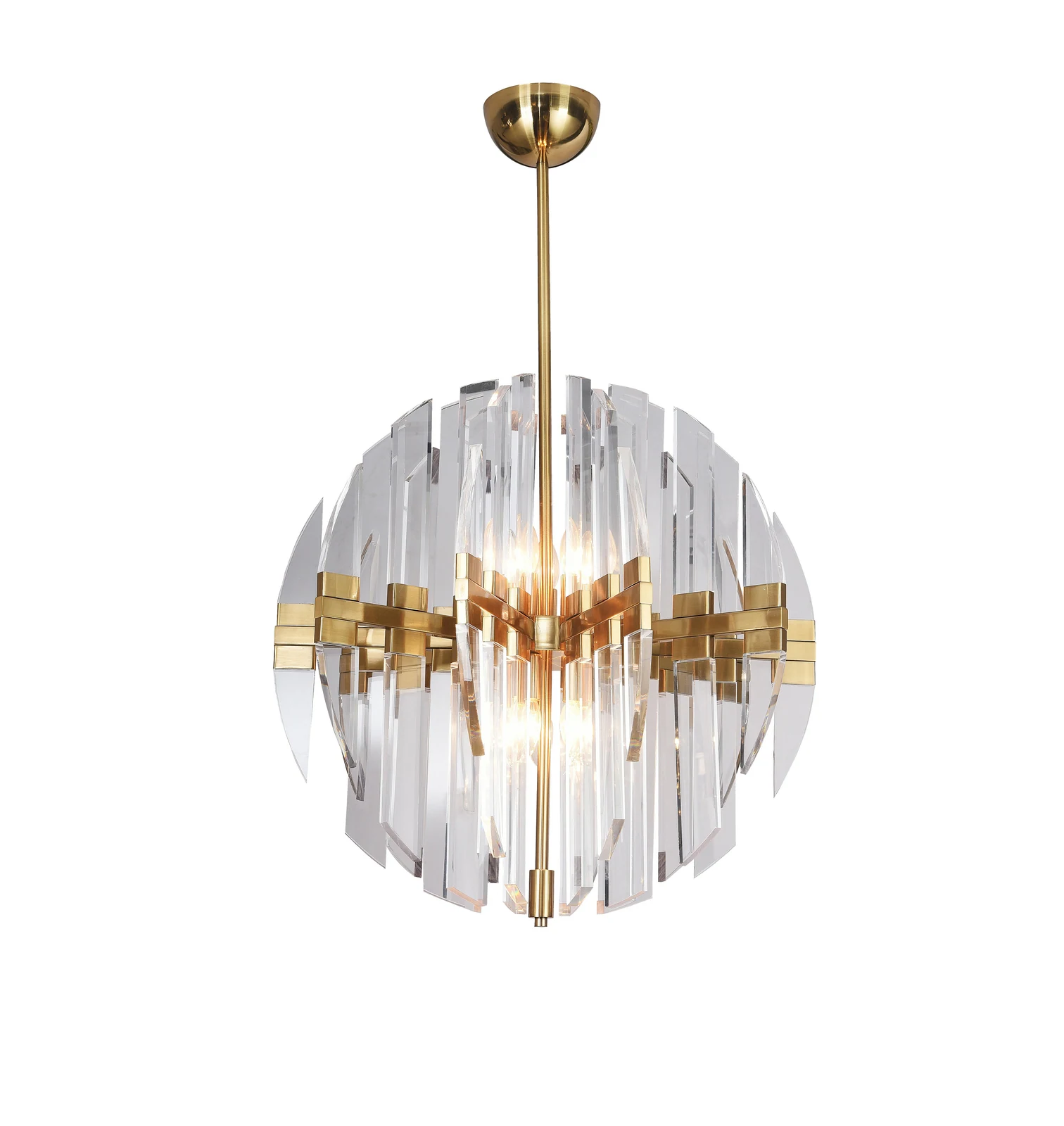 10-Light Copper Chandelier — Crown Lighting
