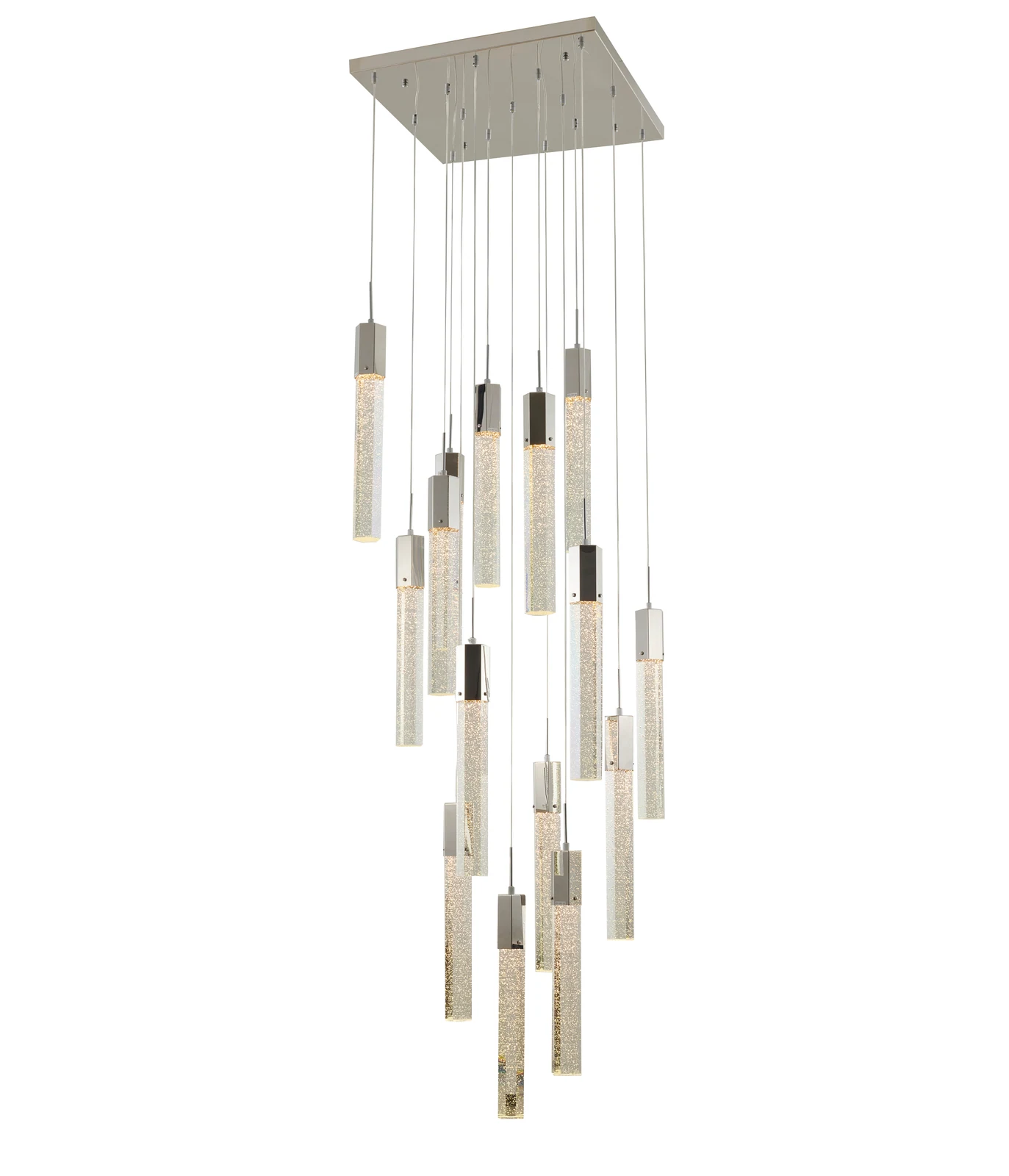 15-Light Chrome Chandelier — Crown Lighting