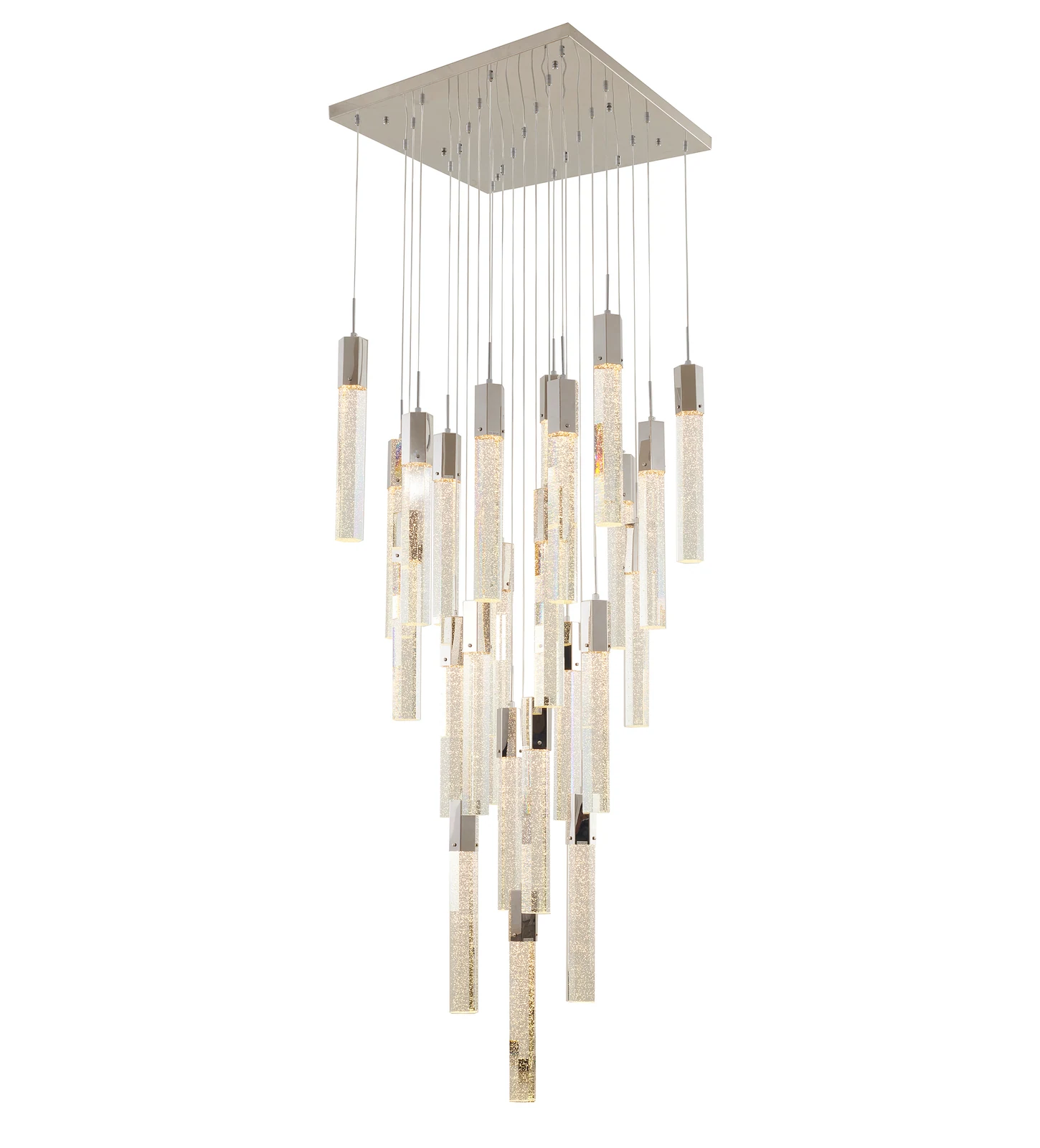 25-Light Chrome Chandelier — Crown Lighting