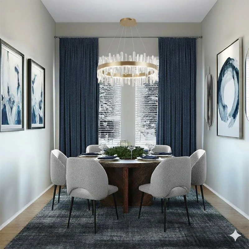 32-Inch Gold Circular LED "Stalactite" Crystal Chandelier: FT71C32G — Crown Lighting