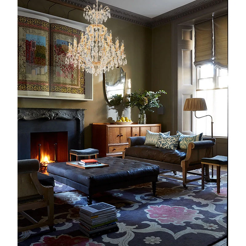51-Inch Brass 24-Light 3-Tier Candelabra Crystal Chandelier: BET78BR — Crown Lighting
