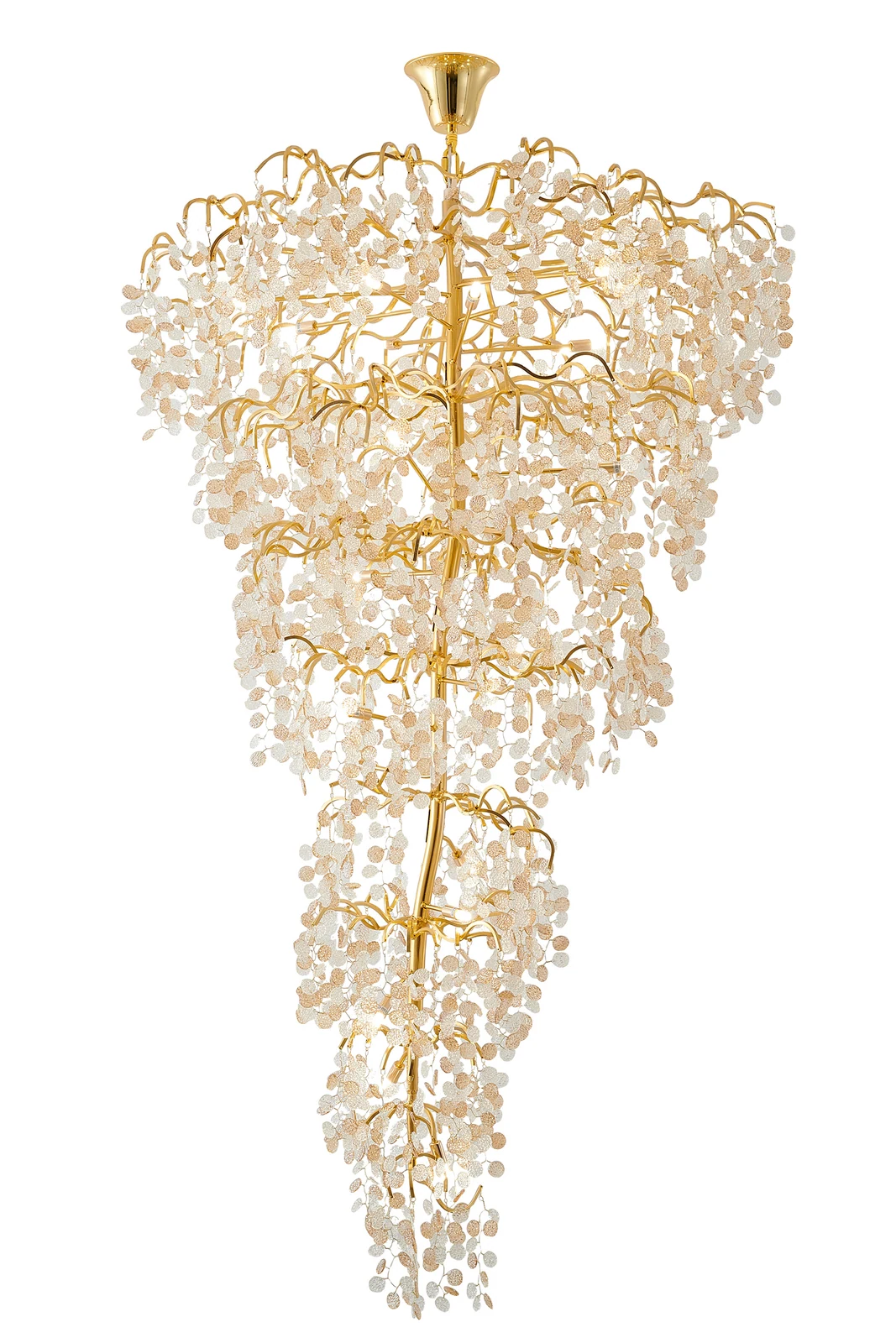 25-Light Gold Chandelier — Crown Lighting