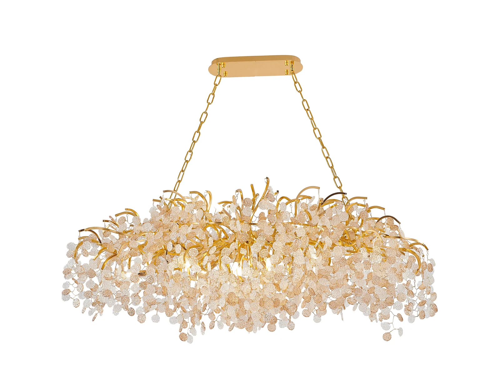 16-Light Gold Chandelier — Crown Lighting