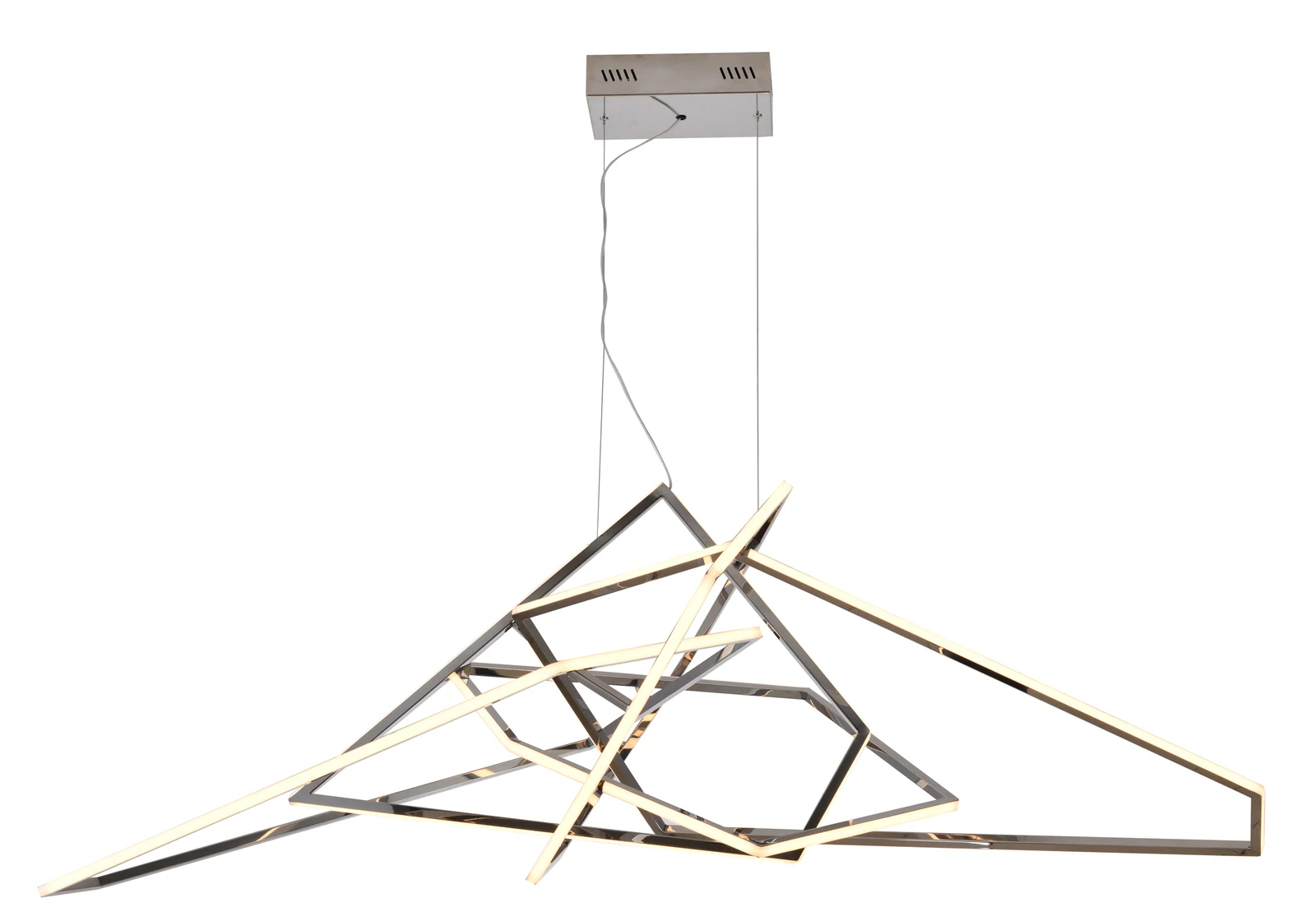 25-Light Chrome LED Chandelier — Crown Lighting