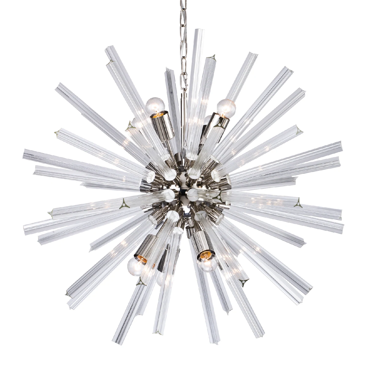 8-Light Chrome Chandelier — Crown Lighting