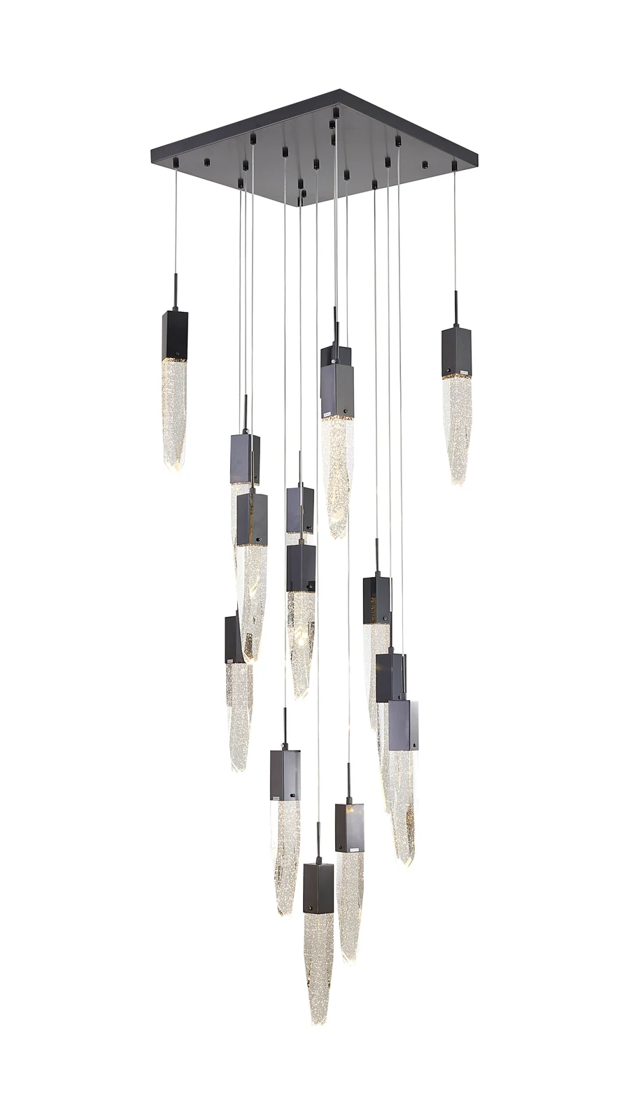 15-Light Black Chandelier — Crown Lighting