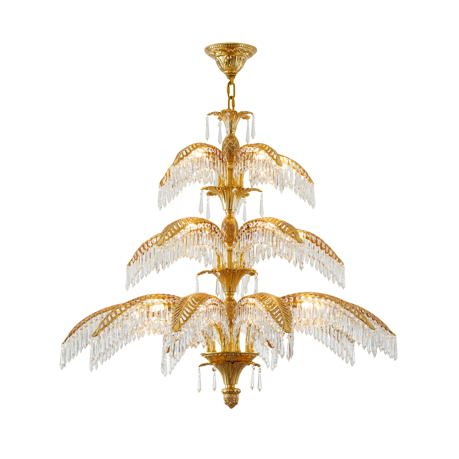 20-Light Copper Chandelier — Crown Lighting
