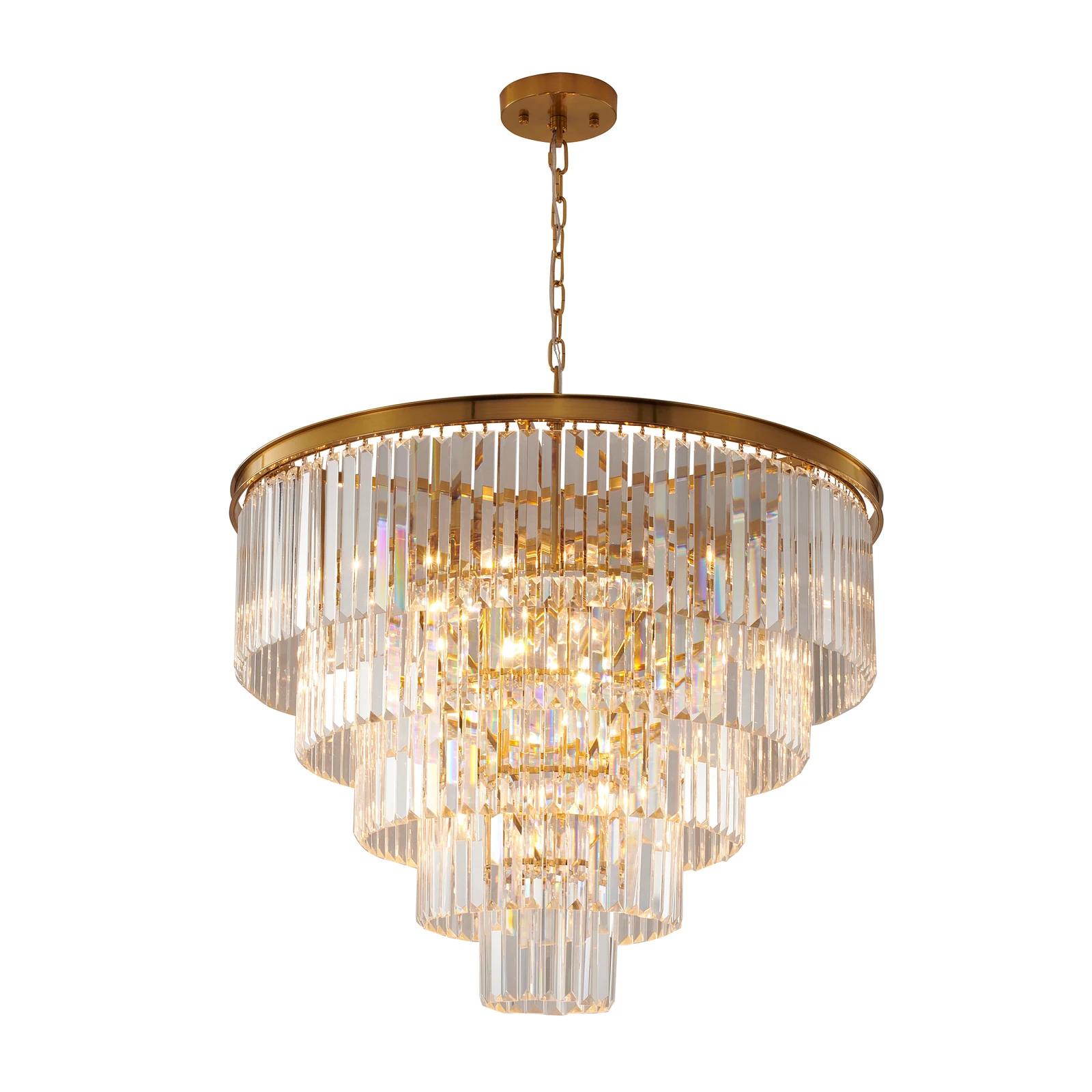 15-Light Gold Chandelier — Crown Lighting