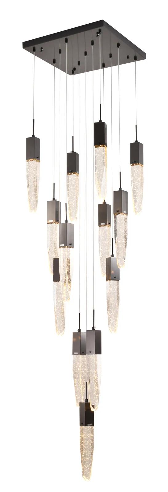 13-Light Black Chandelier — Crown Lighting