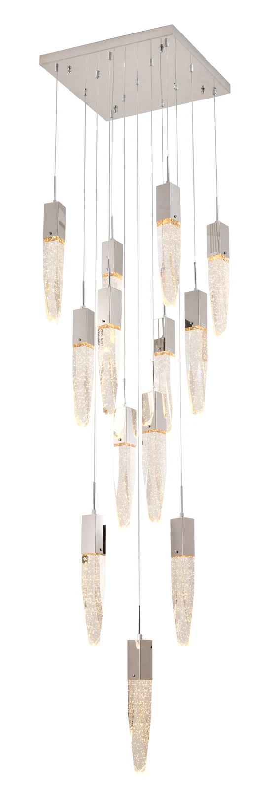 13-Light Chrome Chandelier — Crown Lighting