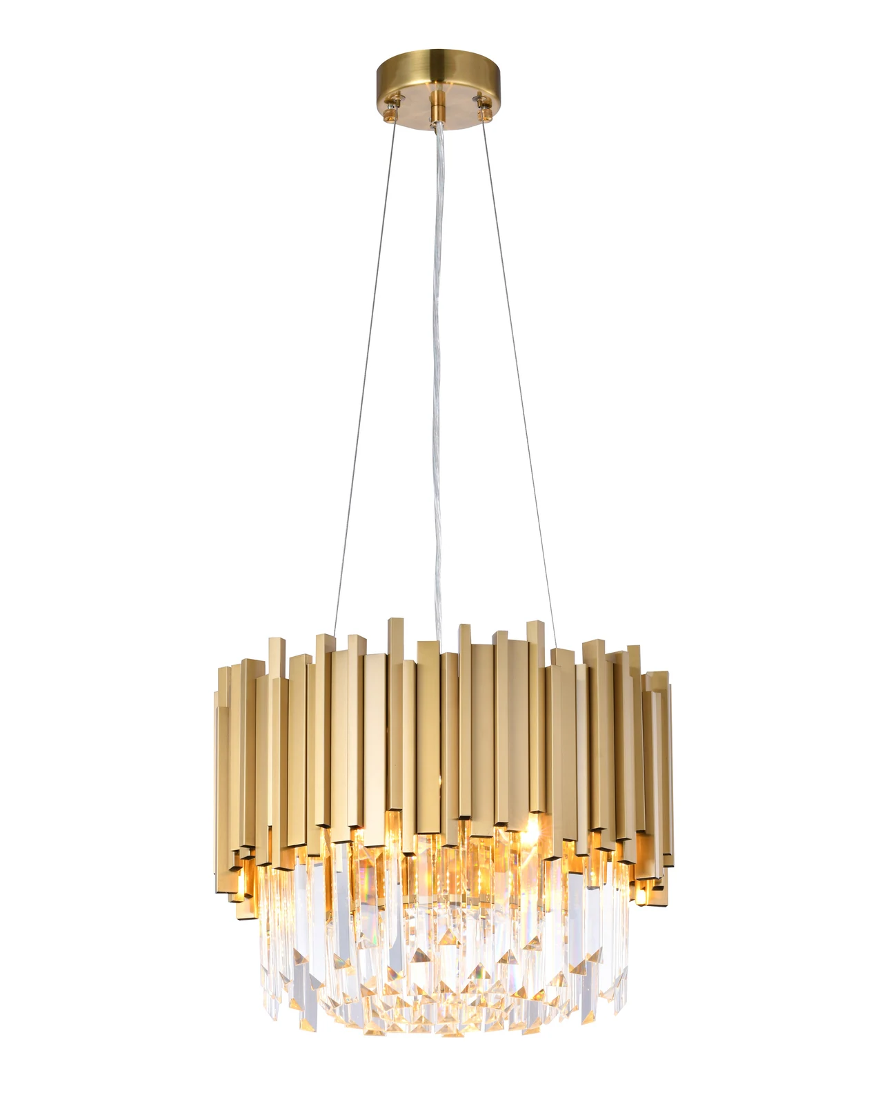6-Light Gold Chandelier — Crown Lighting