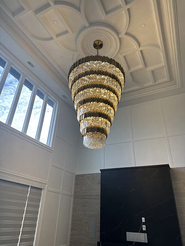 The Mu Hero — 60-Bulb Brass Cascade